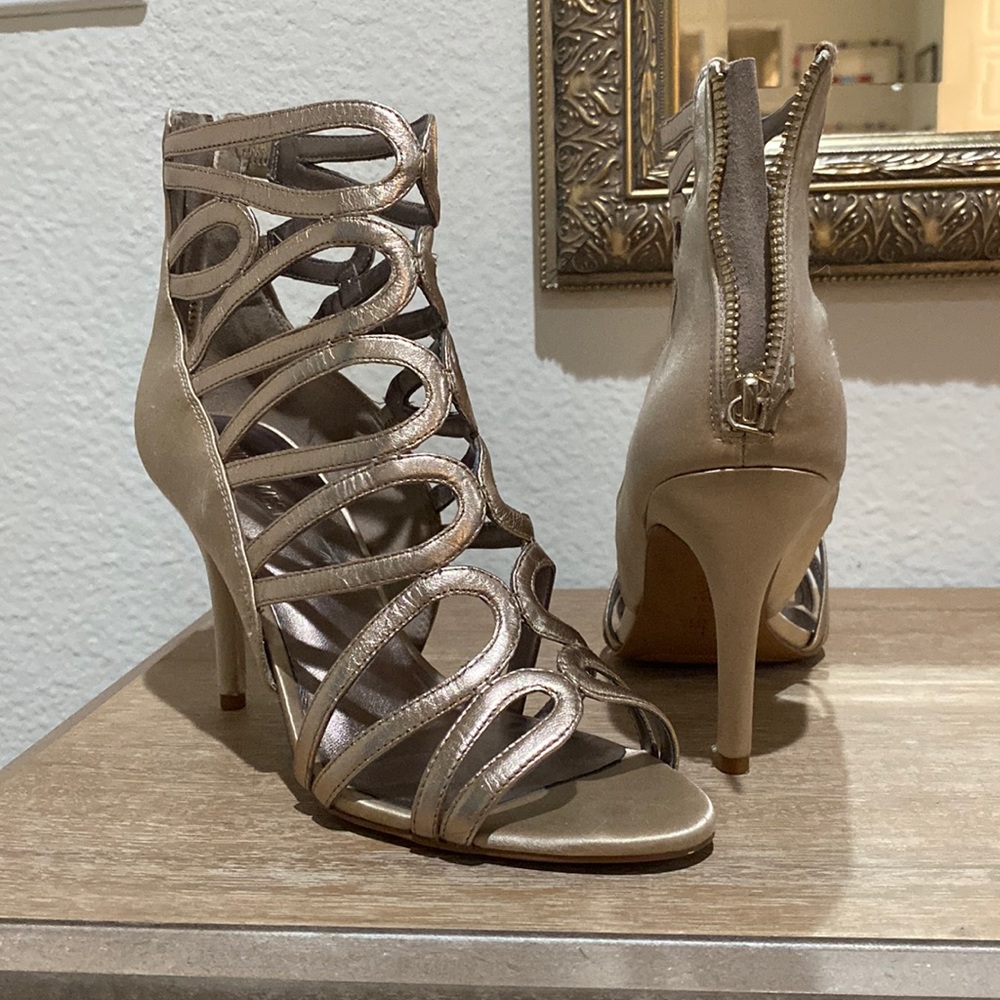 Nine West Gold Heeled Sandal